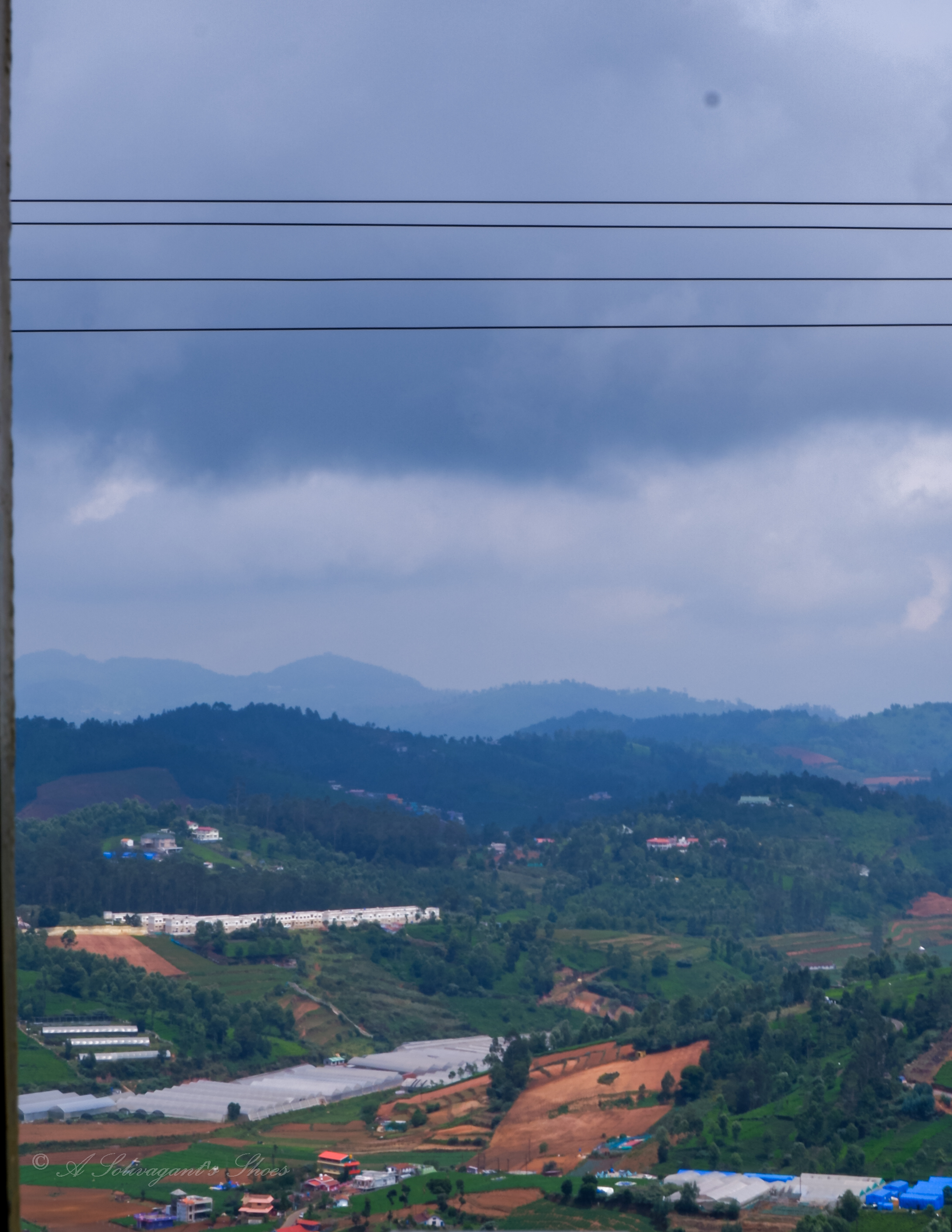 Ooty toy train ride window view