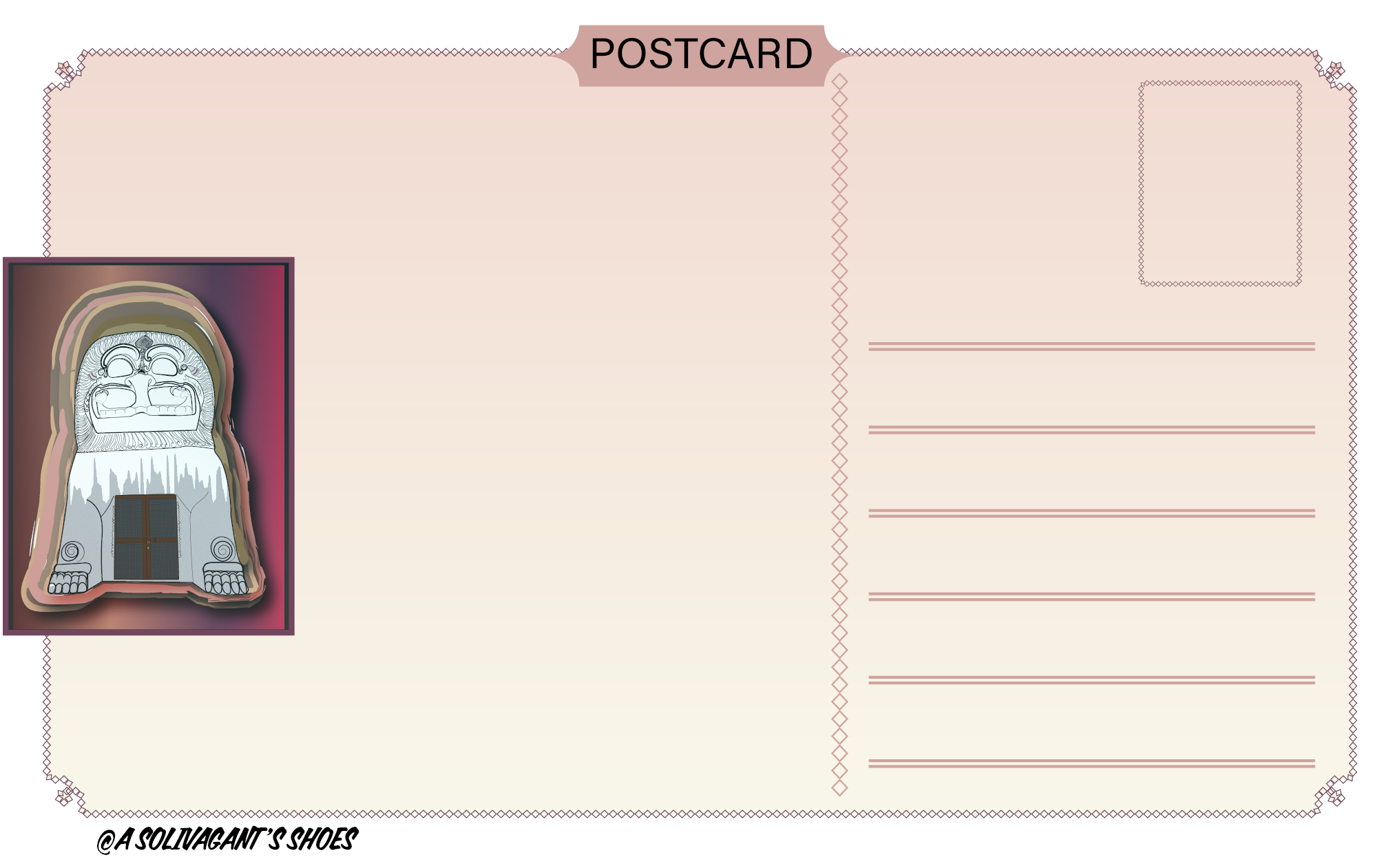 Yali In Gangaikonda Cholapuram Postcard