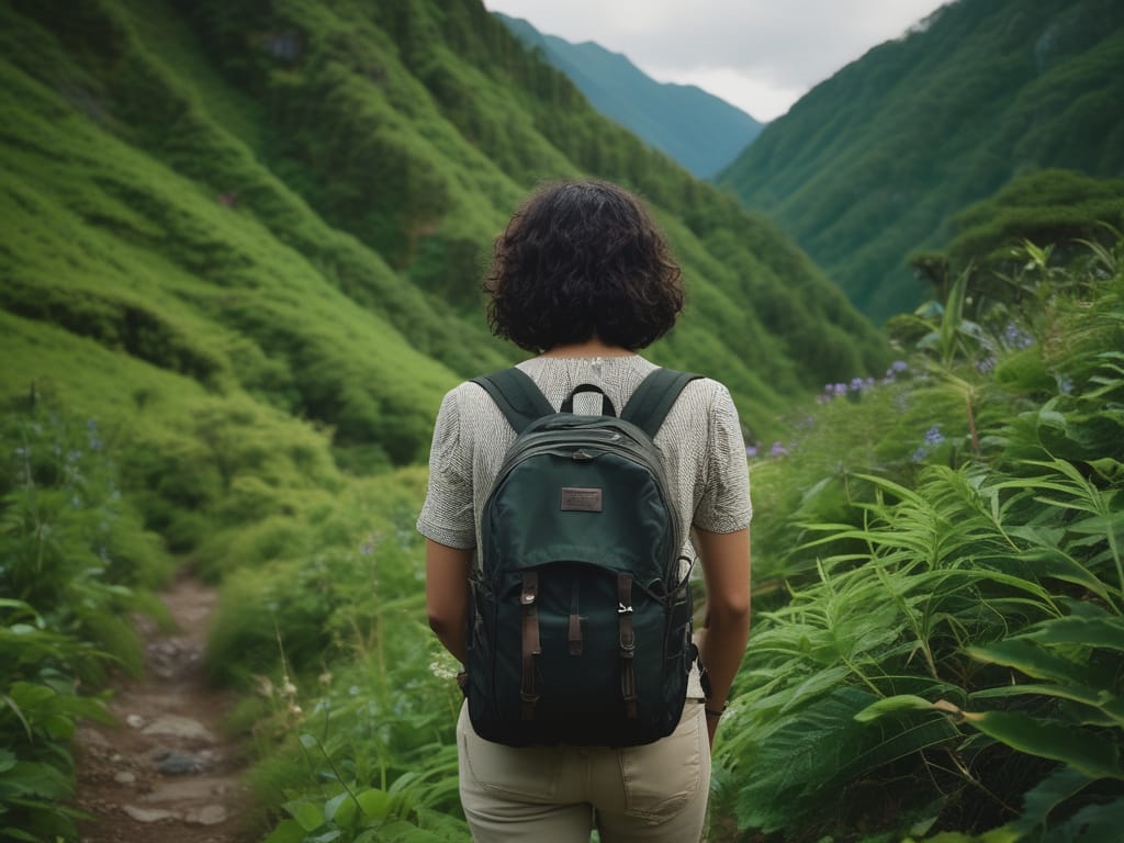 A Solo Woman Traveller Travelling Around The World