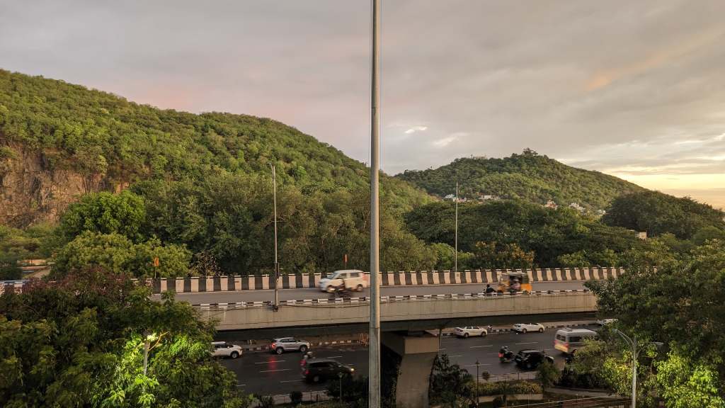 View from Tirusulam Airport metro