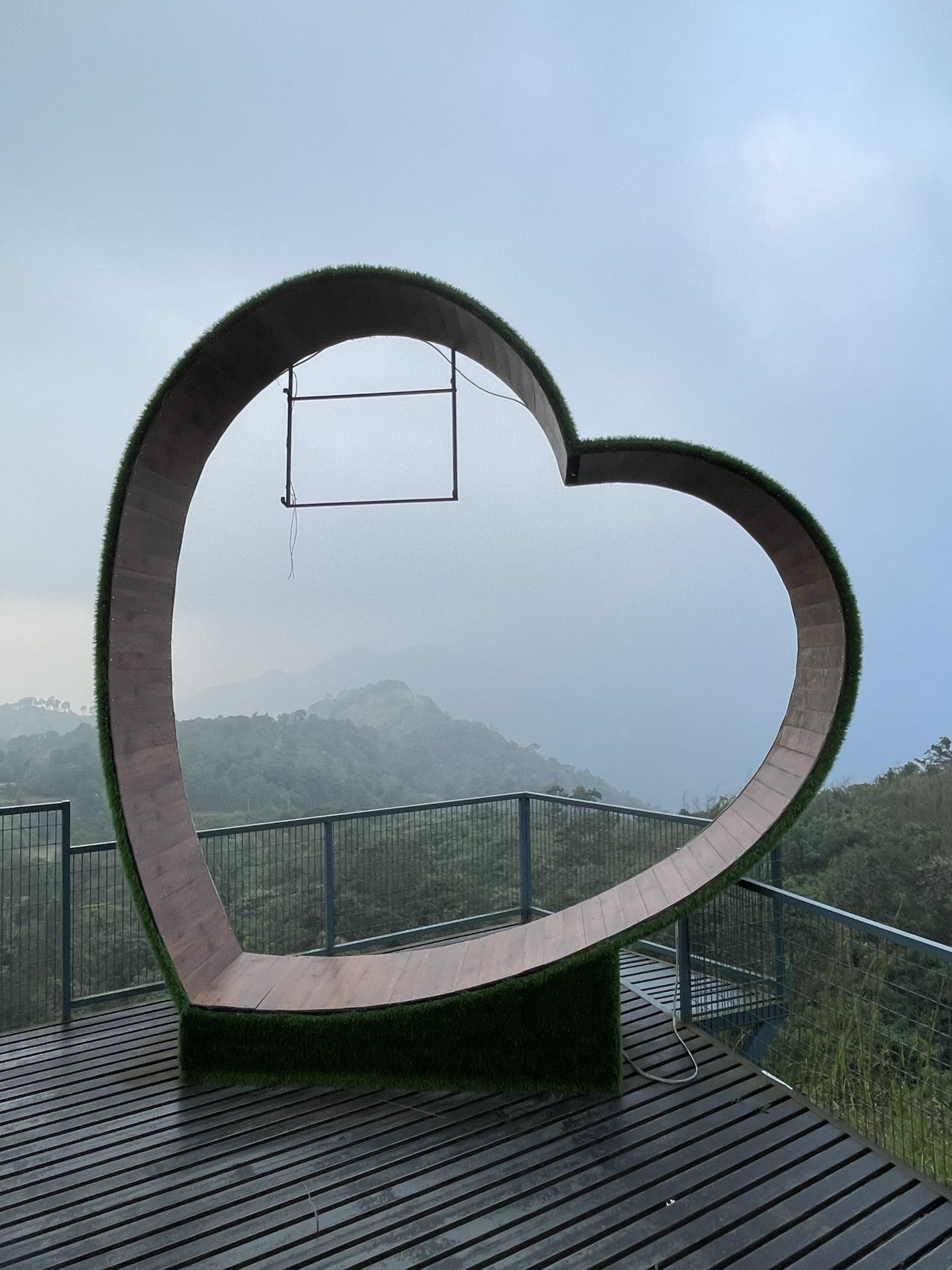 November weather foggy mountain