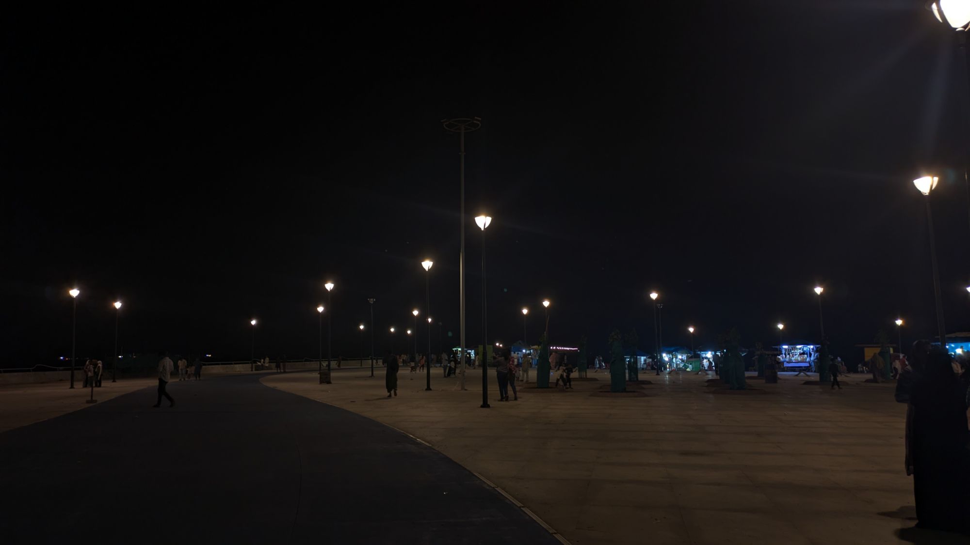 Play area close to beach